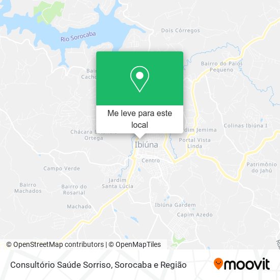 Consultório Saúde Sorriso mapa