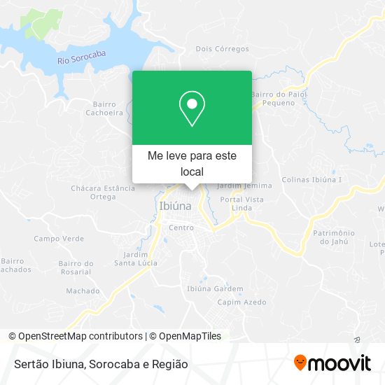 Sertão Ibiuna mapa