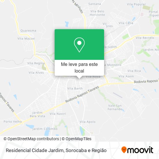 Residencial Cidade Jardim mapa