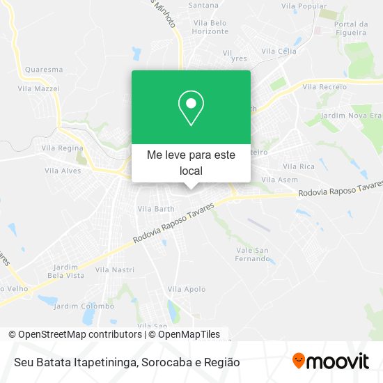 Seu Batata Itapetininga mapa