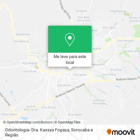 Odontologia- Dra. Kassya Fogaça mapa