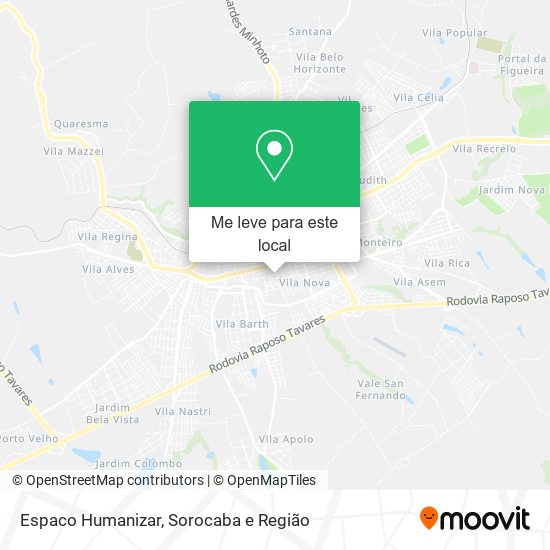 Espaco Humanizar mapa