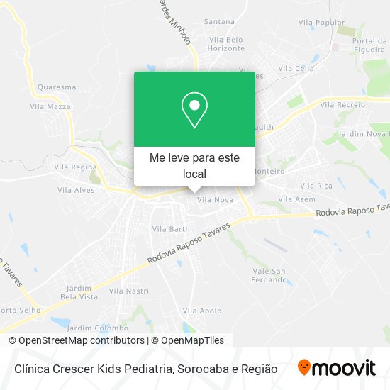 Clínica Crescer Kids Pediatria mapa