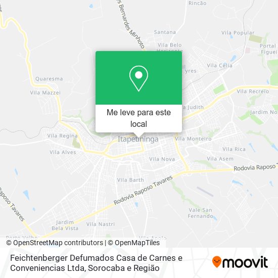 Feichtenberger Defumados Casa de Carnes e Conveniencias Ltda mapa