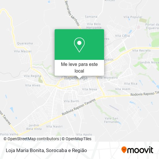 Loja Maria Bonita mapa