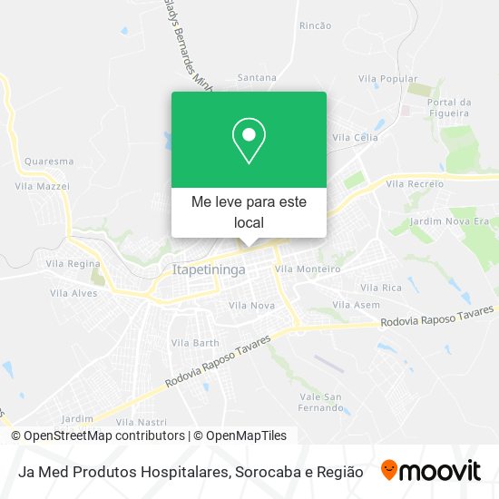 Ja Med Produtos Hospitalares mapa