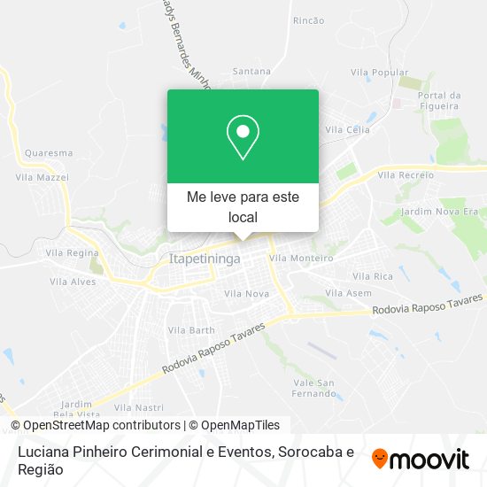 Luciana Pinheiro Cerimonial e Eventos mapa