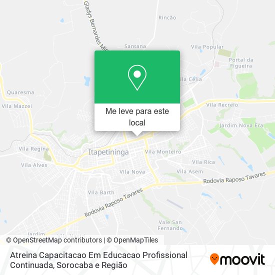 Atreina Capacitacao Em Educacao Profissional Continuada mapa