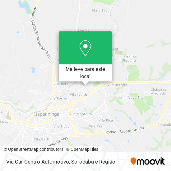Via Car Centro Automotivo mapa