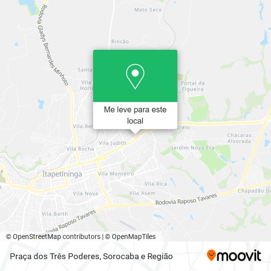 Praça dos Três Poderes mapa