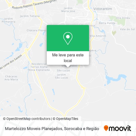 Martelozzo Moveis Planejados mapa