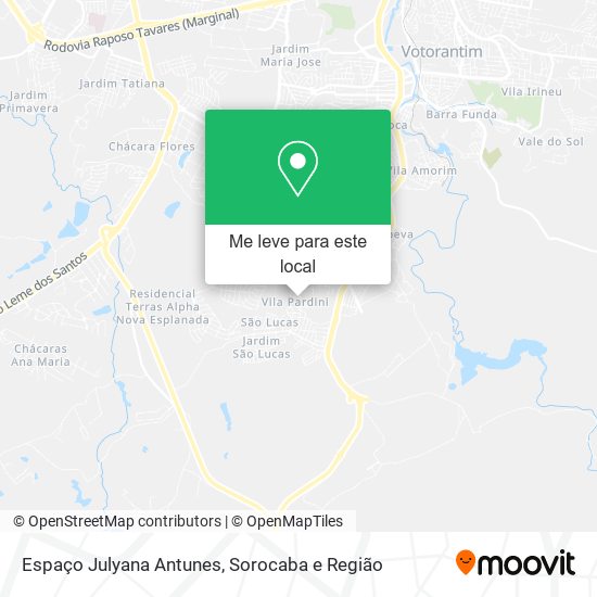 Espaço Julyana Antunes mapa