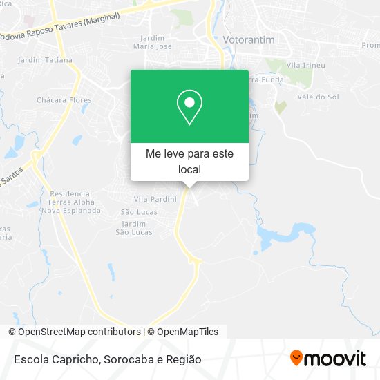 Escola Capricho mapa