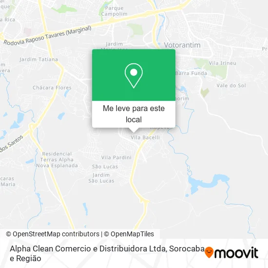 Alpha Clean Comercio e Distribuidora Ltda mapa