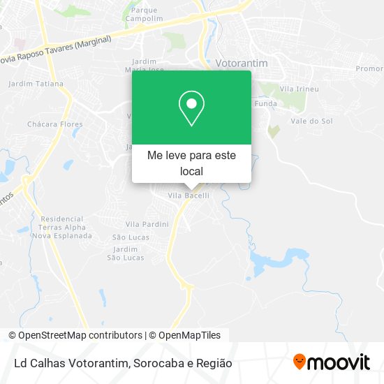 Ld Calhas Votorantim mapa