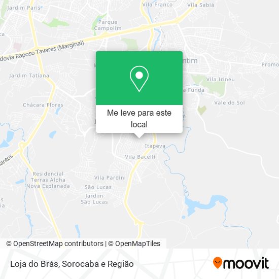 Loja do Brás mapa