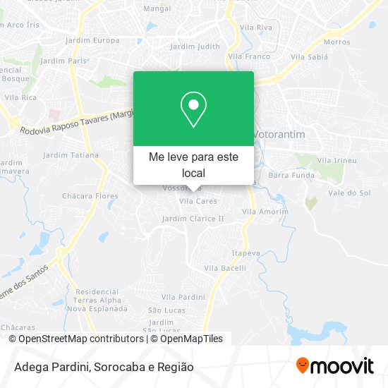 Adega Pardini mapa