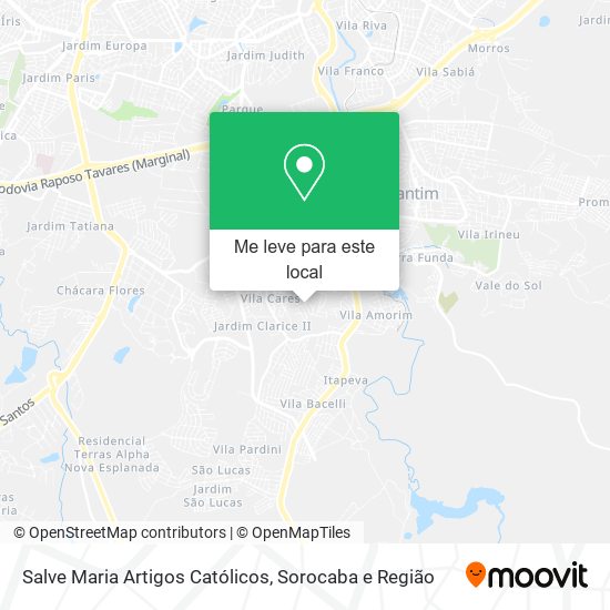 Salve Maria Artigos Católicos mapa