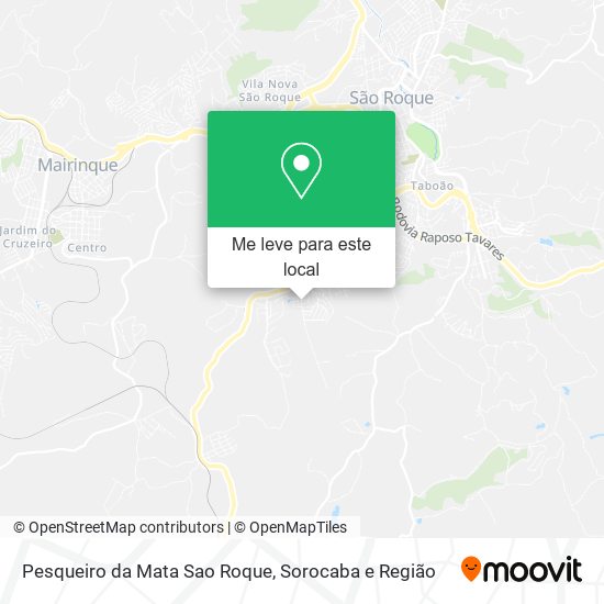 Pesqueiro da Mata Sao Roque mapa