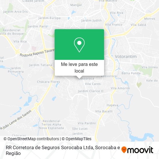 RR Corretora de Seguros Sorocaba Ltda mapa