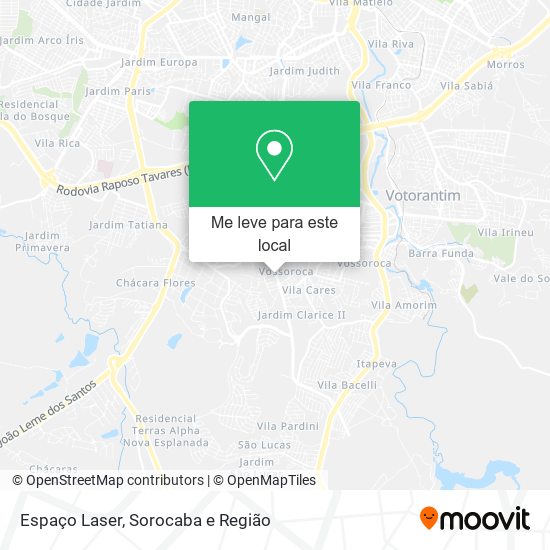 Espaço Laser mapa