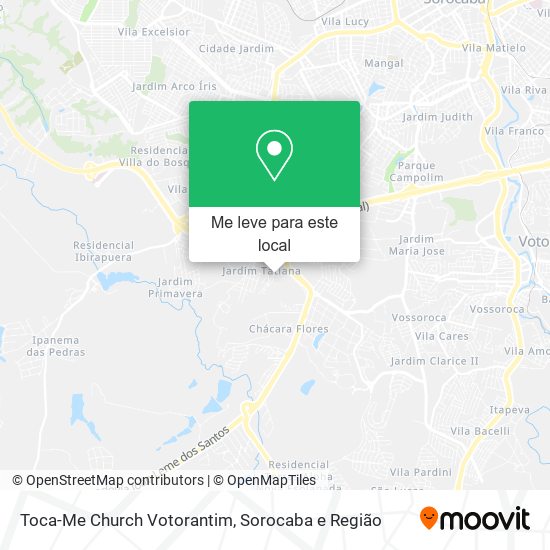 Toca-Me Church Votorantim mapa