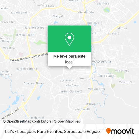 Luf's - Locações Para Eventos mapa