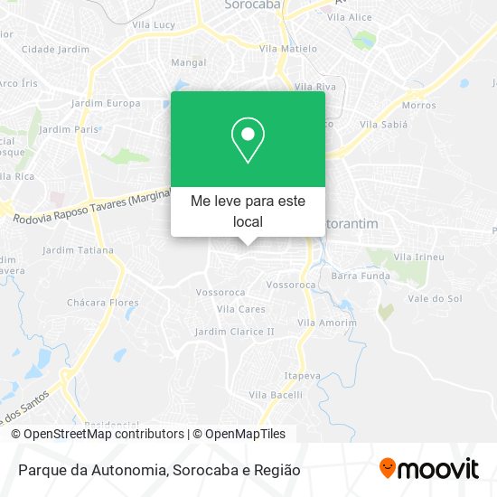 Parque da Autonomia mapa