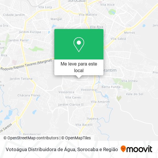 Votoágua Distribuidora de Água mapa