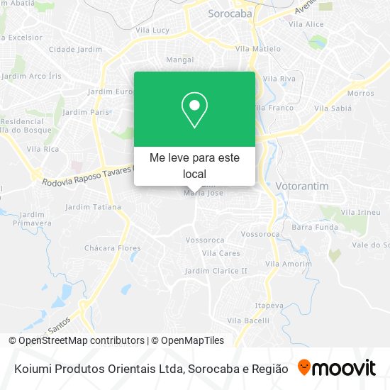 Koiumi Produtos Orientais Ltda mapa