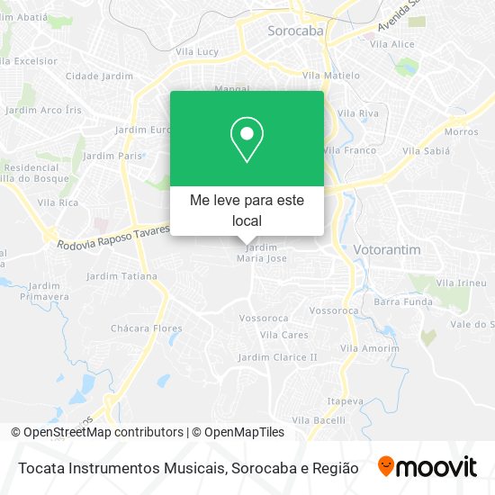 Tocata Instrumentos Musicais mapa