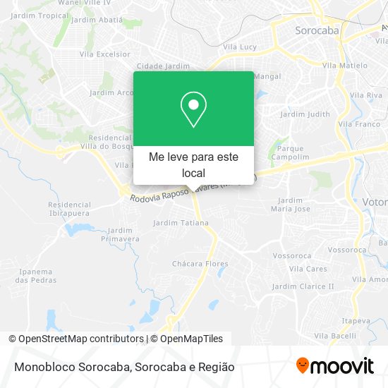 Monobloco Sorocaba mapa