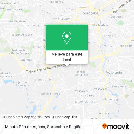 Minuto Pão de Açúcar mapa