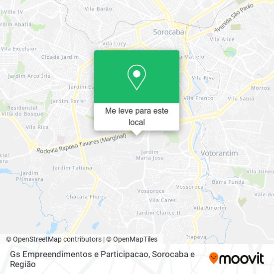 Gs Empreendimentos e Participacao mapa