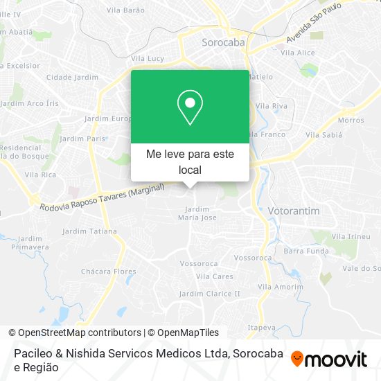 Pacileo & Nishida Servicos Medicos Ltda mapa