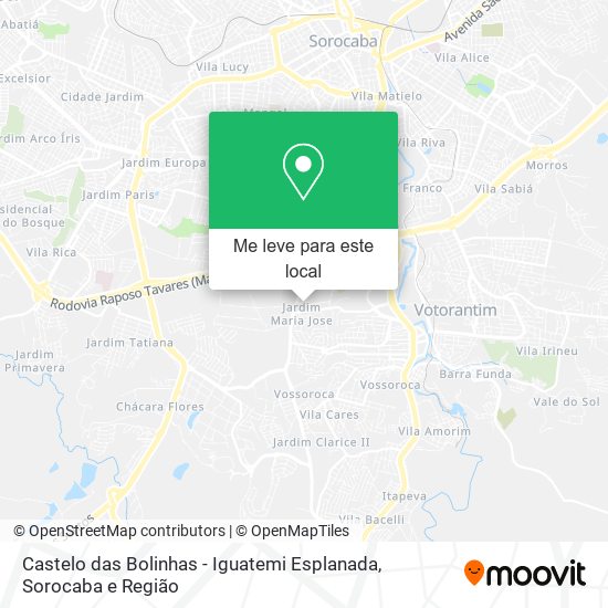 Castelo das Bolinhas - Iguatemi Esplanada mapa