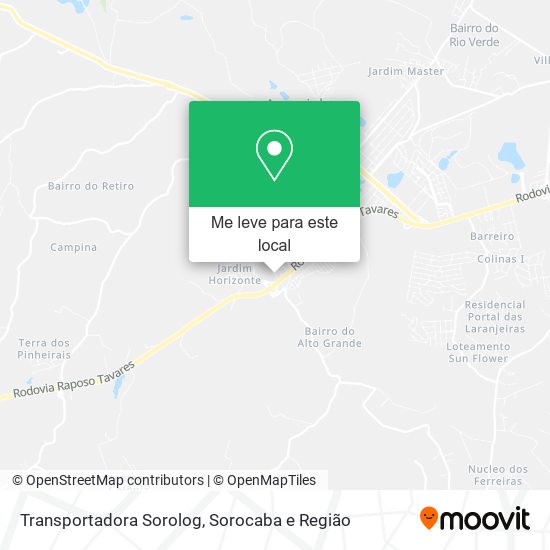 Transportadora Sorolog mapa