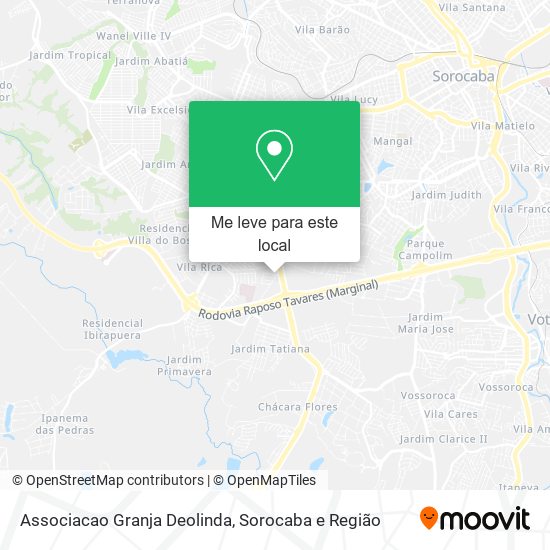 Associacao Granja Deolinda mapa