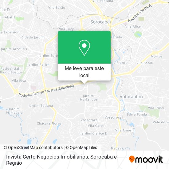 Invista Certo Negócios Imobiliários mapa