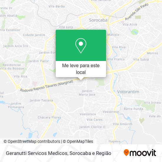 Geranutti Servicos Medicos mapa