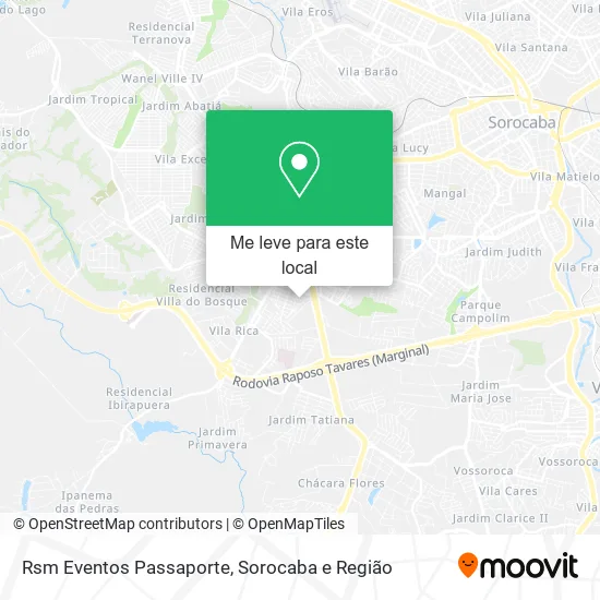Rsm Eventos Passaporte mapa
