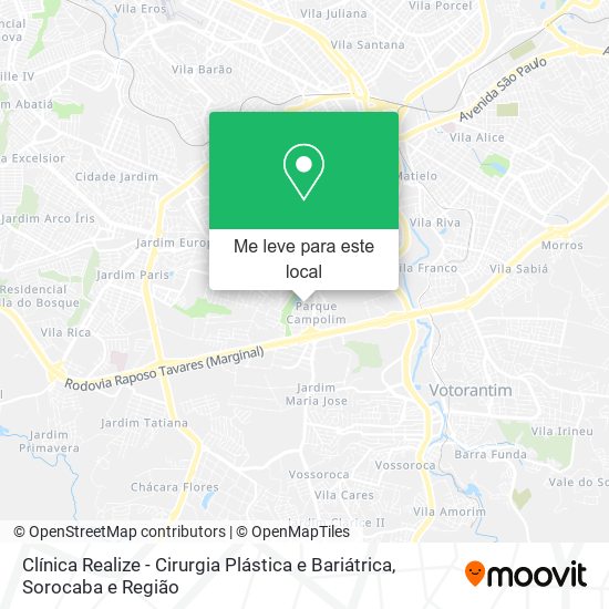 Clínica Realize - Cirurgia Plástica e Bariátrica mapa