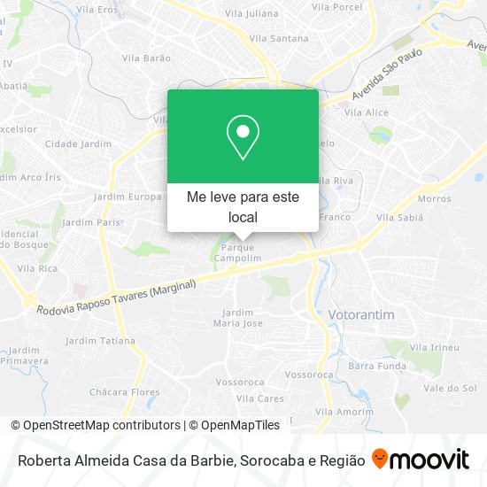 Roberta Almeida Casa da Barbie mapa