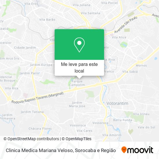 Clinica Medica Mariana Veloso mapa