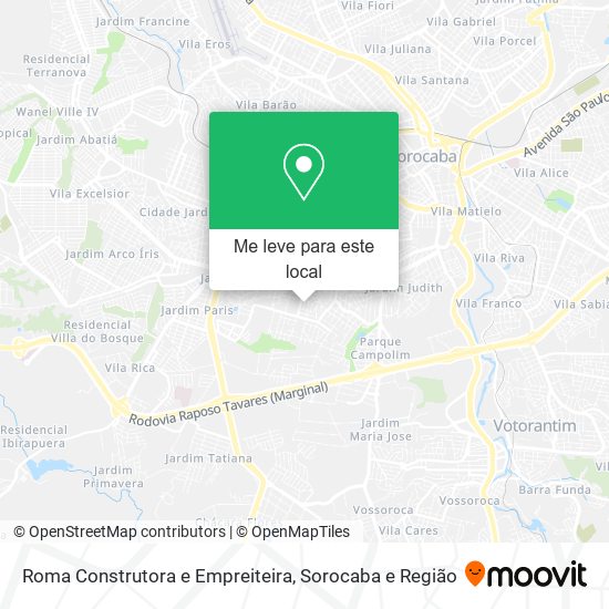 Roma Construtora e Empreiteira mapa