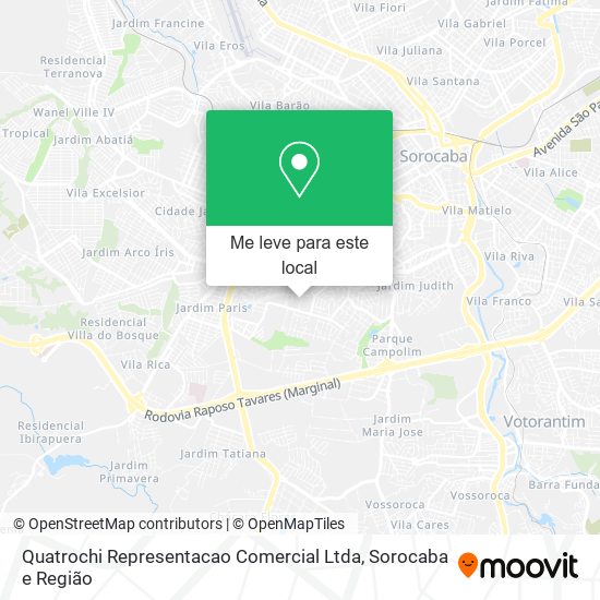 Quatrochi Representacao Comercial Ltda mapa