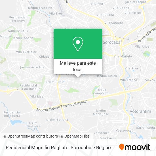 Residencial Magnific Pagliato mapa