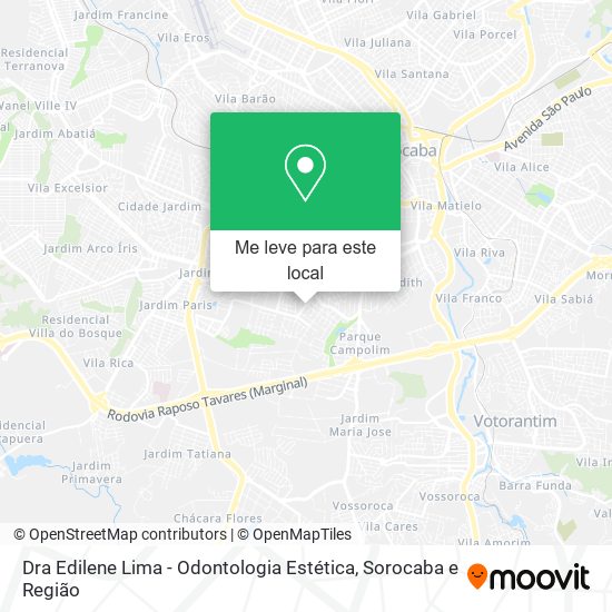 Dra Edilene Lima - Odontologia Estética mapa