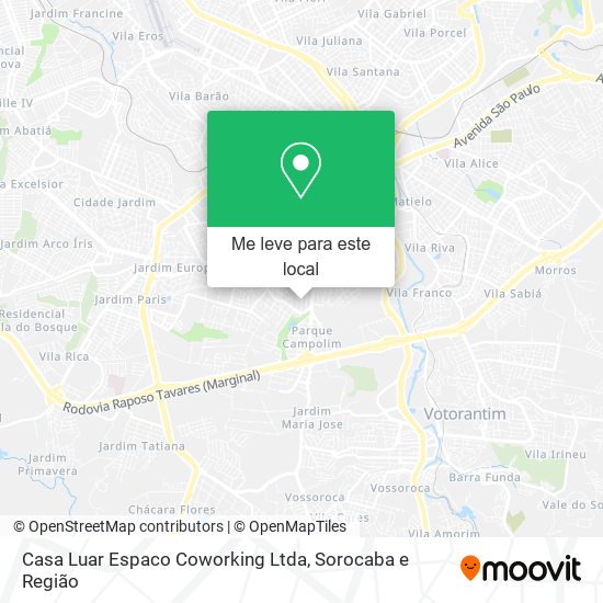 Casa Luar Espaco Coworking Ltda mapa