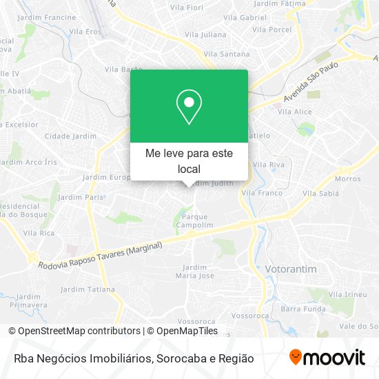 Rba Negócios Imobiliários mapa